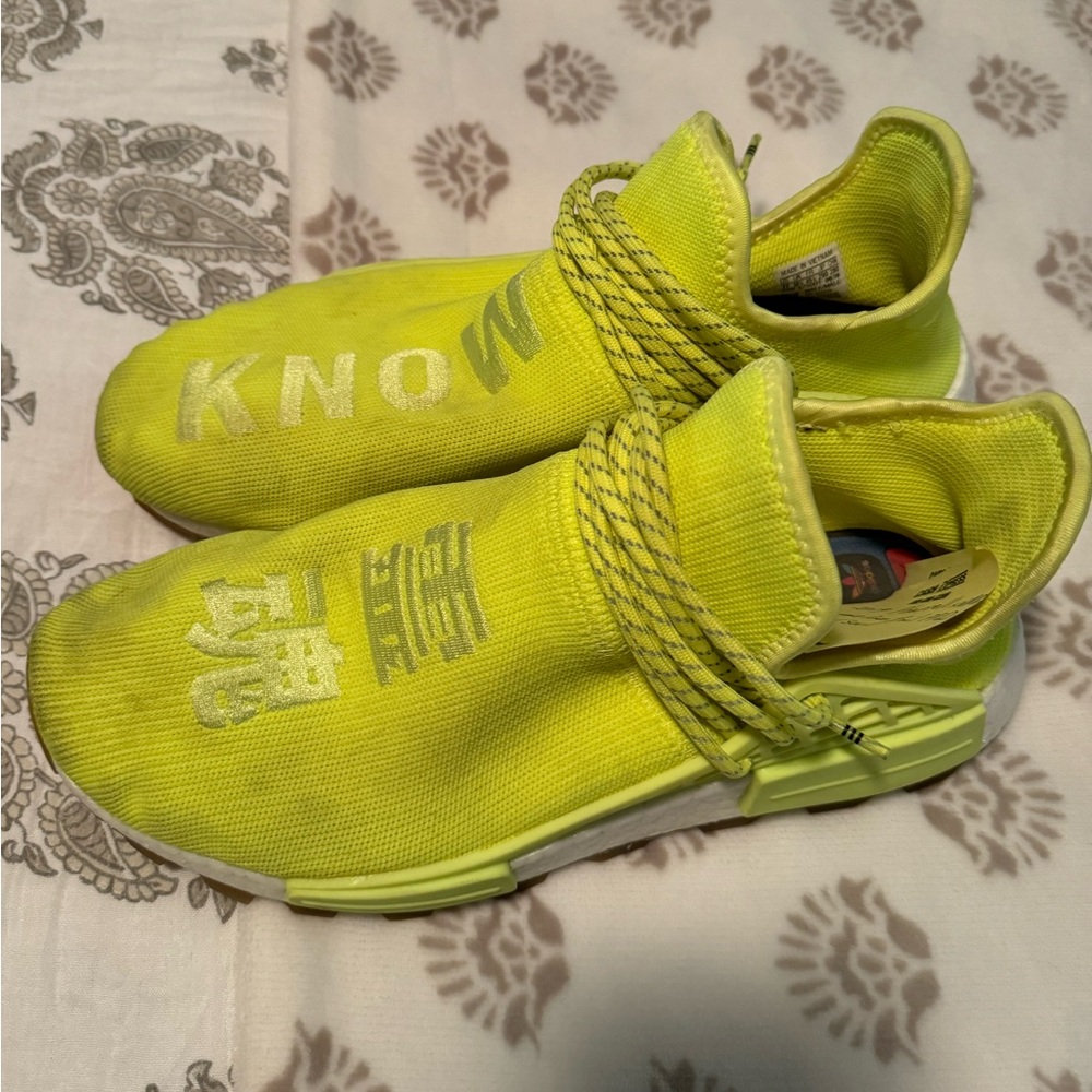 adidas Pharrell x NMD Human Race Trail PRD Know Soul Neon/White